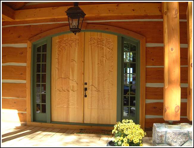 Installed bear doors